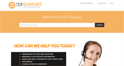 Desktop Screenshot of ddfsupport.com