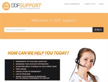 Tablet Screenshot of ddfsupport.com